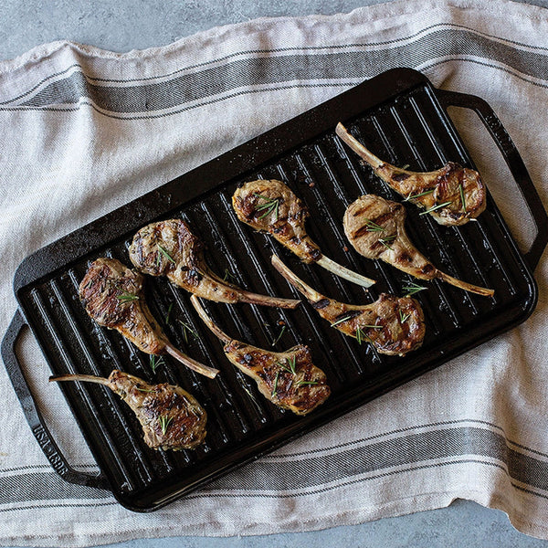 Happiness CAST IRON GRILL PAN