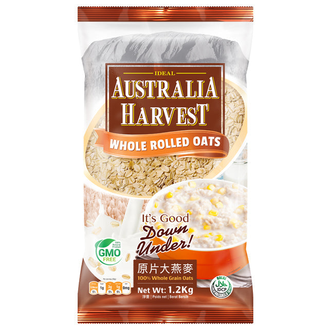Australia Harvest Rolled Oats 1.2kg x 12 - 1 case