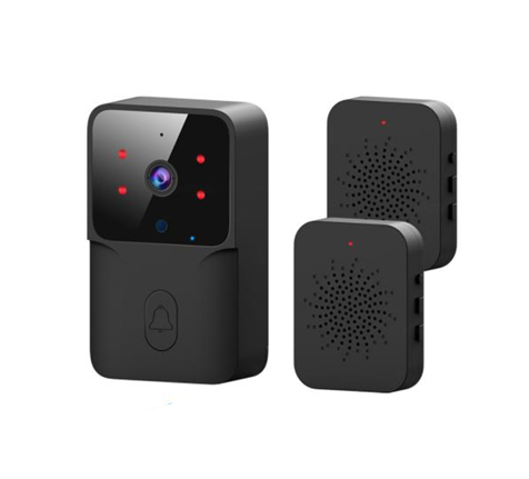 SMARTRUL TUYA Wireless Intelligent Wi-Fi Doorbell  (Outdoor) High-Definition Camera - BLACK 1/2