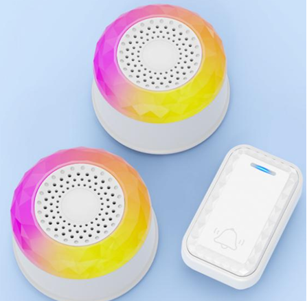 SMATRUL WIRELESS DOOR BELL - (2 BUTTON / 1 RECEIVER)- WHITE
