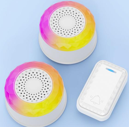 SMATRUL WIRELESS DOOR BELL - (1 BUTTON / 2 RECEIVERS) - WHITE