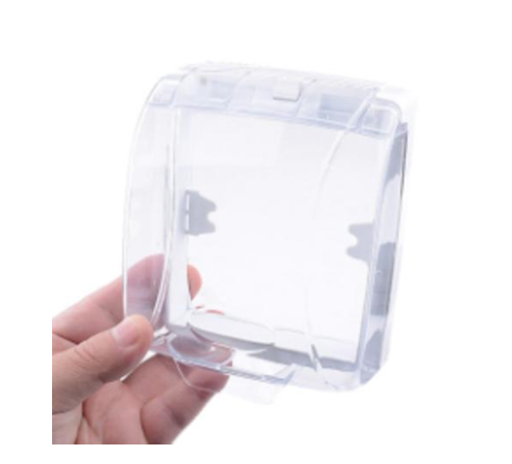 Waterproof Transparent Cover for Wireless Doorbell for Home Door - White