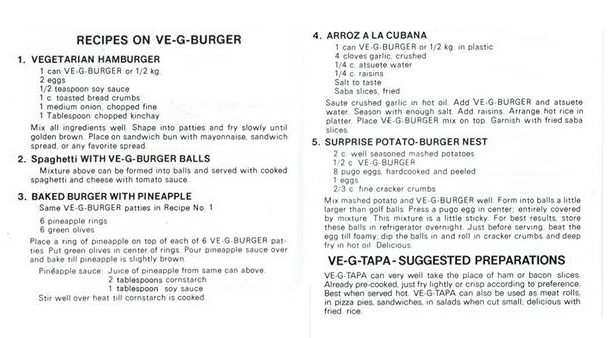 VE-G-BURGER - Vegetarian Meat -  375g