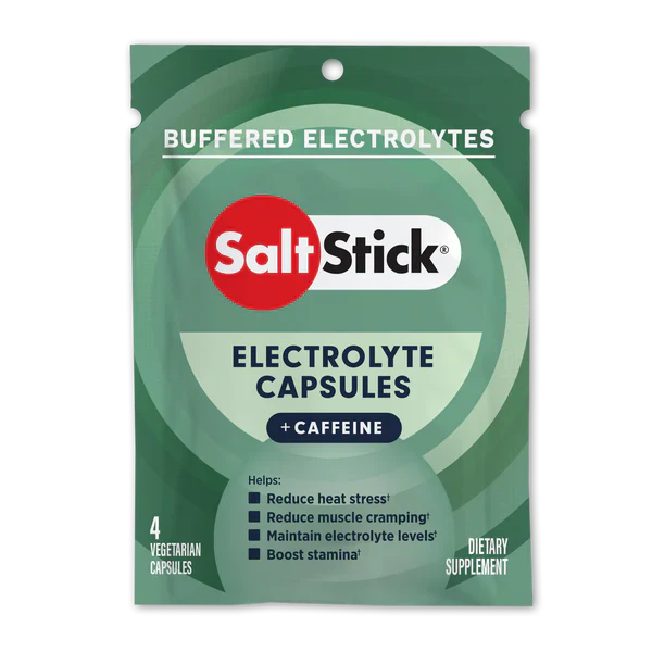 SaltStick Race Ready Electrolyte Caps Plus + Caffeine - Bottle 100ct