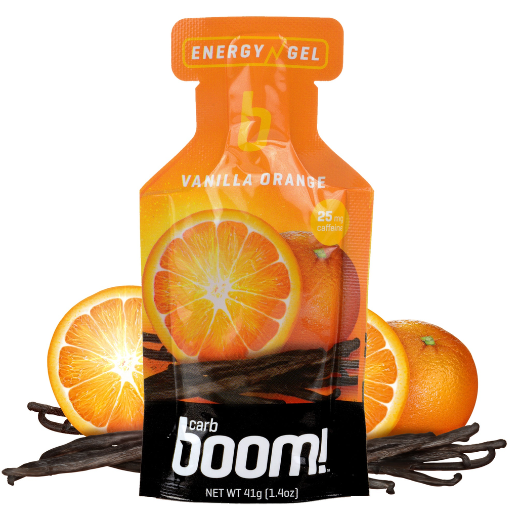 Carb Boom! Energy Gel 24-PACK - Vanilla-Orange (Caffeine)