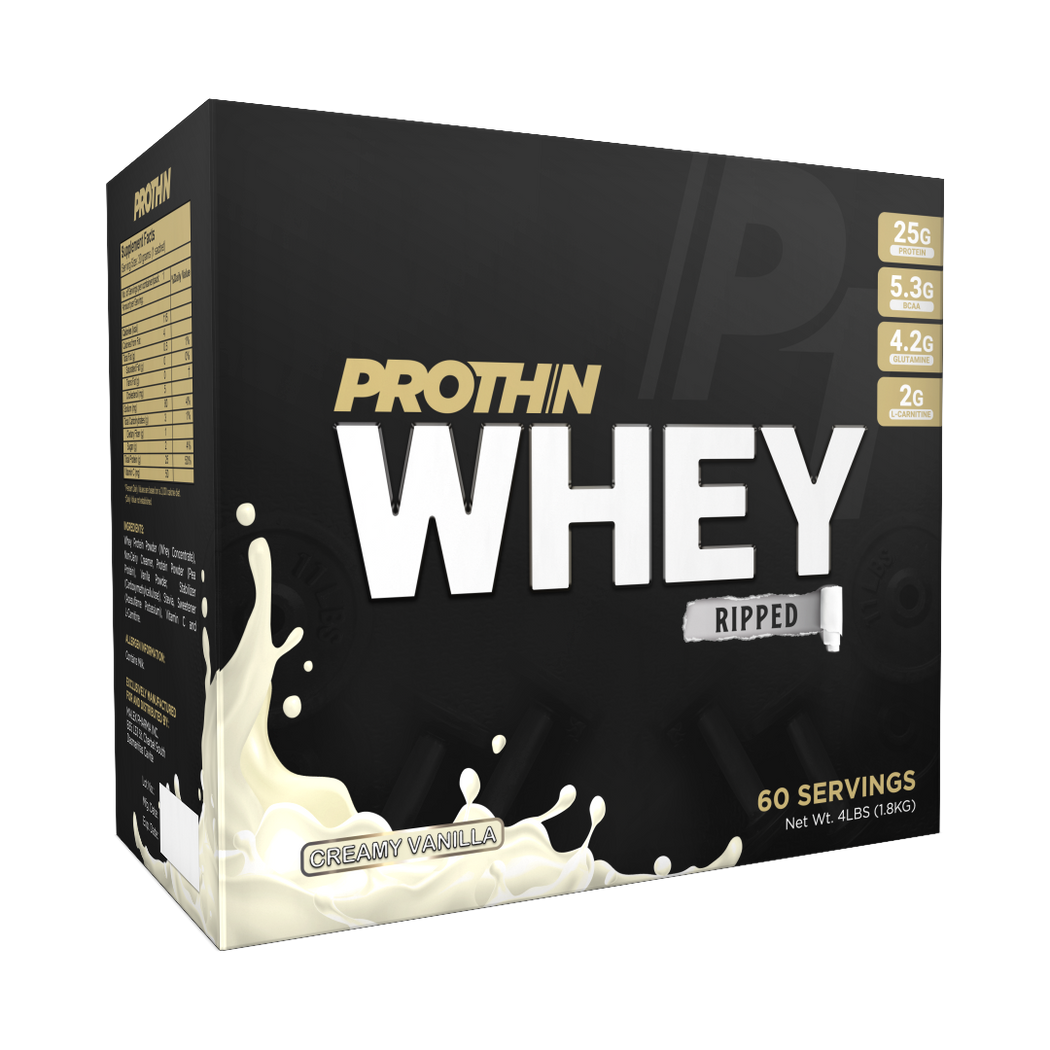 Prothin WHEY PROTEIN RIPPED CREAMY VANILLA 1.8kg 60 sachets – TTN ...