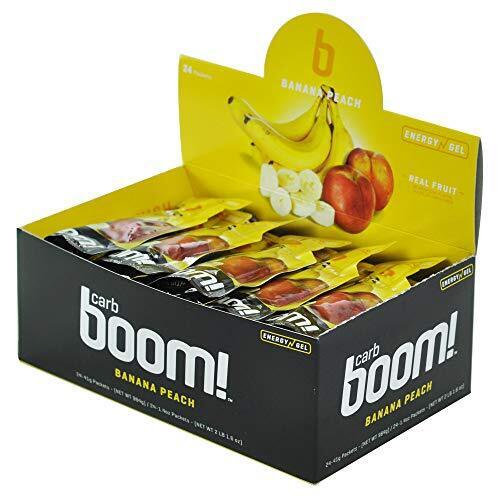 BANANA PEACH Carb Boom Energy Gel Single Serve Packet Sachet 41g - EXP DATE MAY 23, 2026