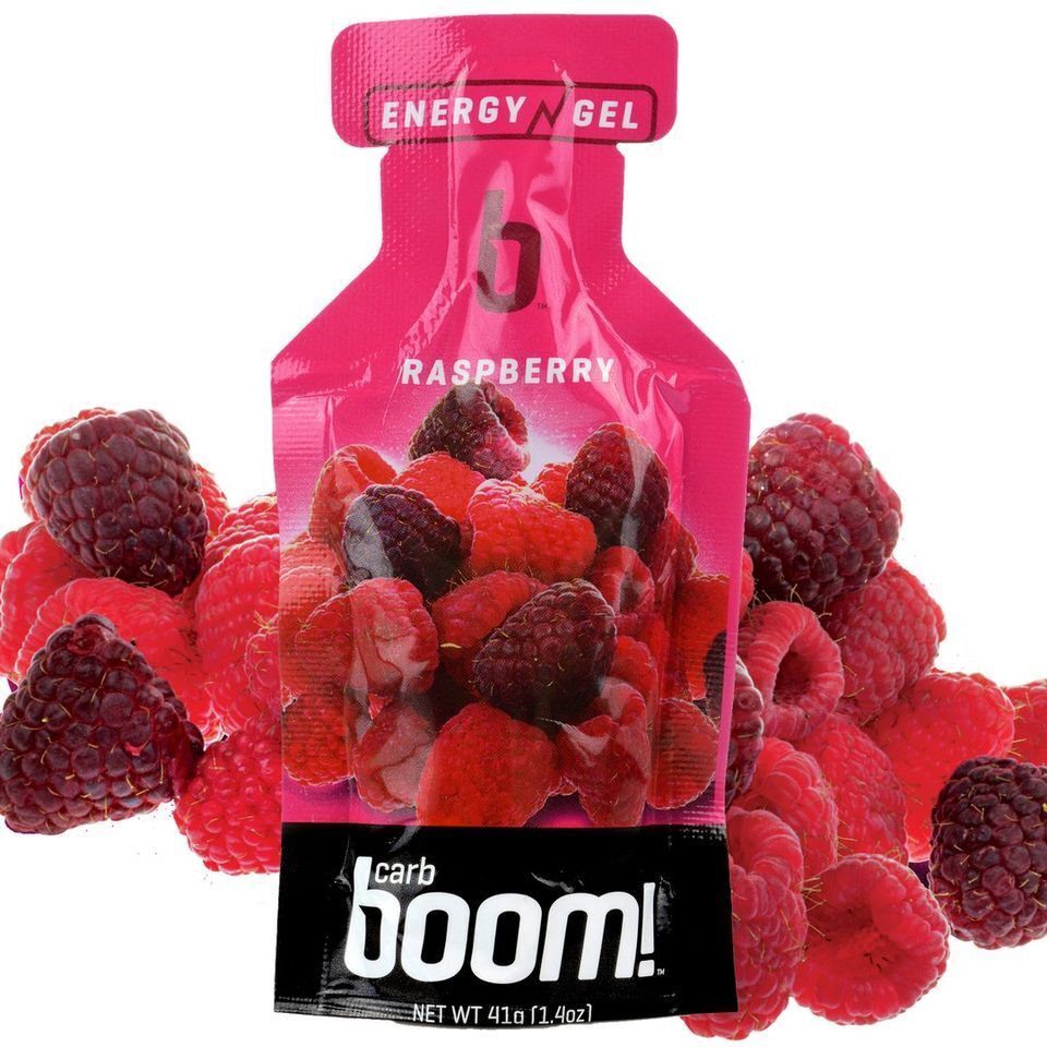 10 pcs RASPBERRY Carb Boom Energy Gel Single Serve Packet Sachet 41g - EXP DATE MAY 23, 2026