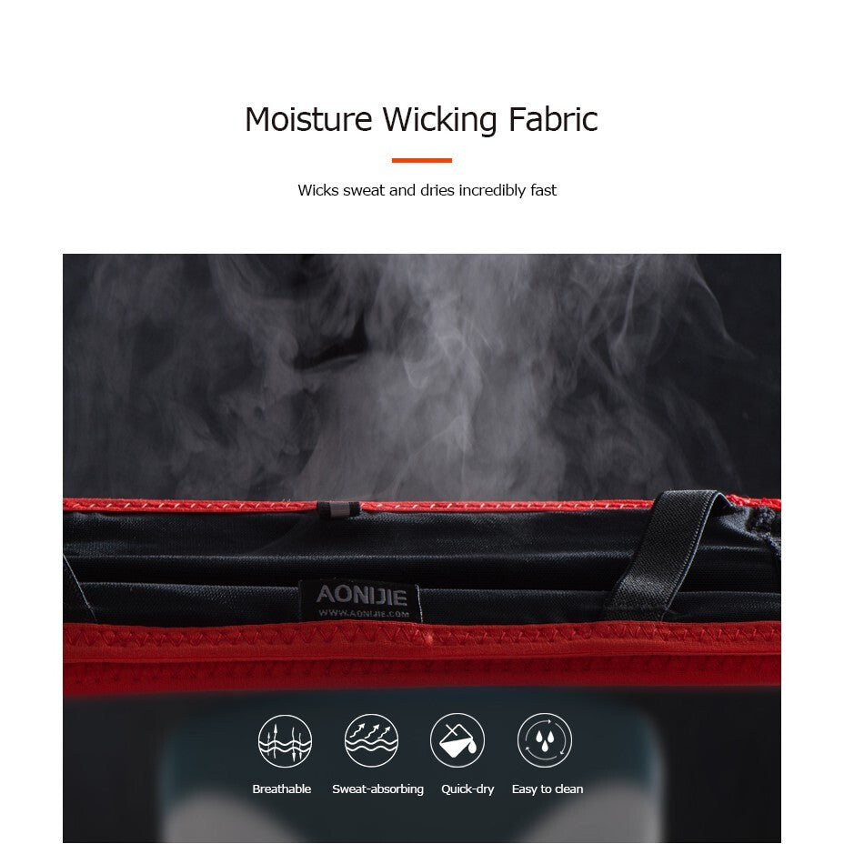 Aonijie Slim Waist Belt with 250ml Soft Flask - BLACK L/XL