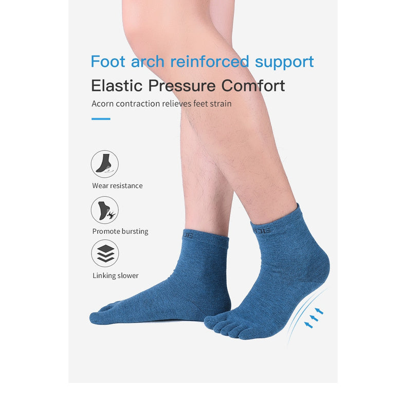 Aonijie MID CALF TOE SOCKS - BLACK MEDIUM