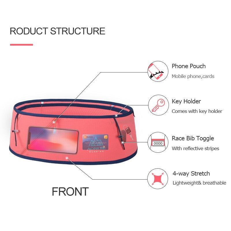 Aonijie Ultralight WAIST BELT - BLUE M/L