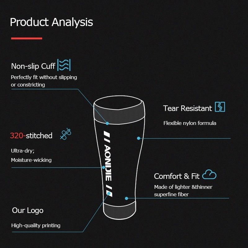 Aonijie CALF COMPRESSION LEG SLEEVES - BLUE XLARGE