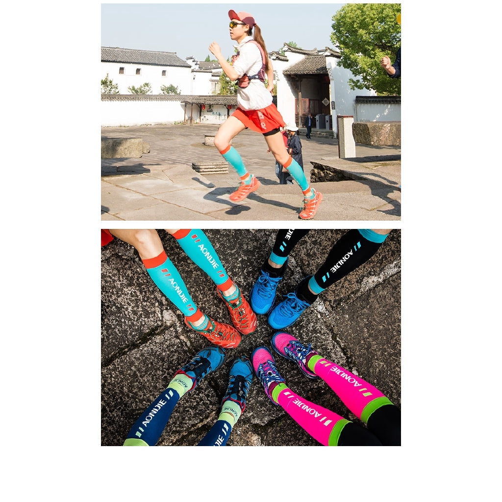 Aonijie CALF COMPRESSION LEG SLEEVES - BLUE LARGE