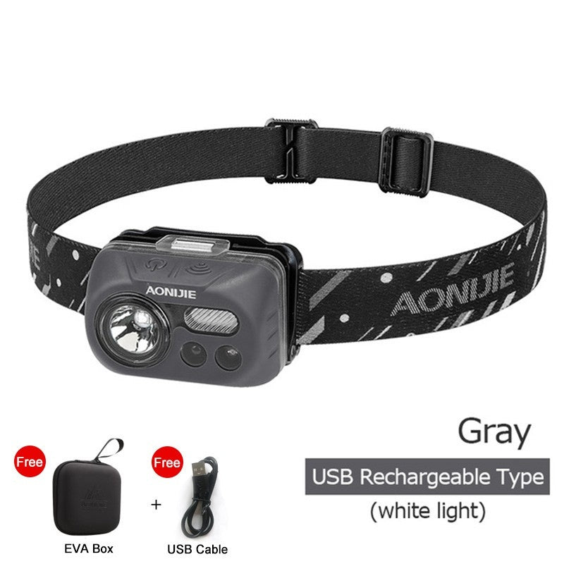 Aonijie LED HEADLAMP RECHARGEABLE - GRAY