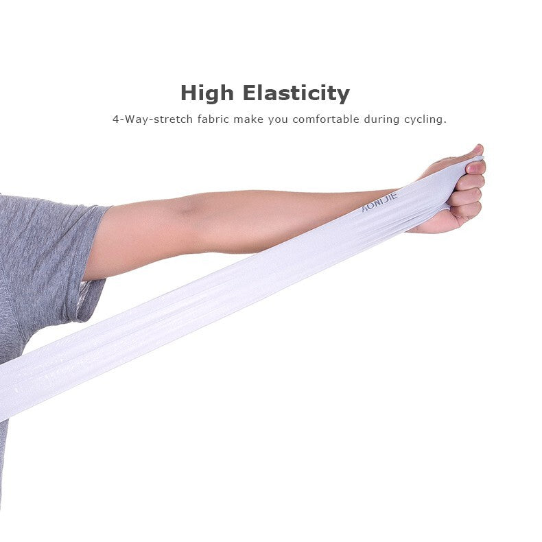 Aonijie COOLING ARM SLEEVES - GREEN WITH THUMB