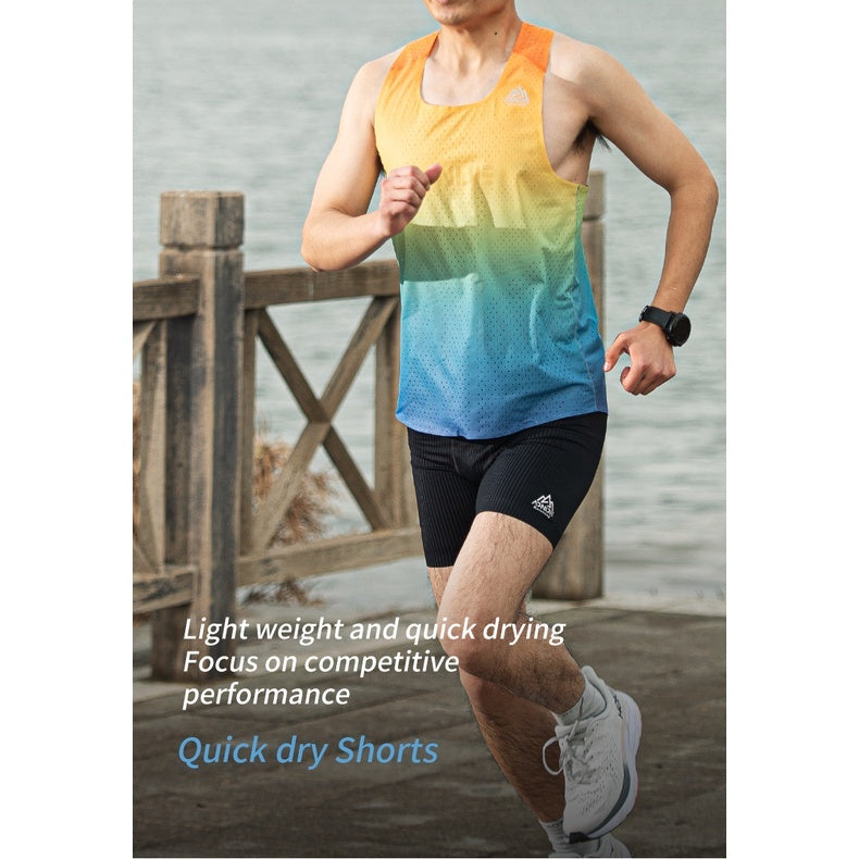 Aonijie QUICK DRYING MEN'S SINGLET - RAINBOW - (XXL)