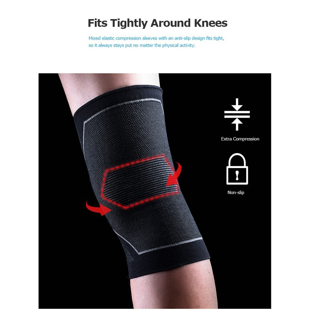 Aonijie COMPRESSION KNEE PAD 1PC Knee Brace Support - BLACK SMALL