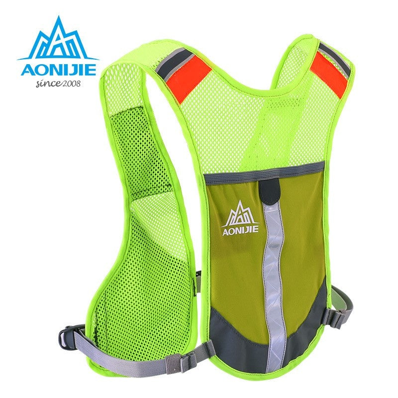 Aonijie GRAY Reflective Running Vest Hydration Backpack
