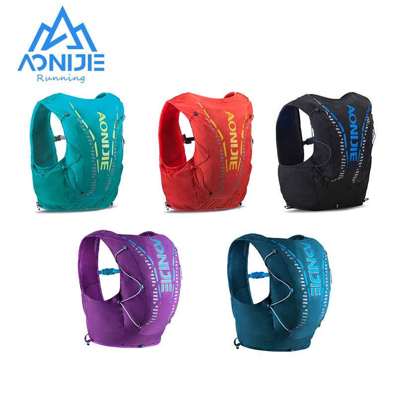 AONIJIE Professional Hiking Hydration Backpack Running Vest 12L - Green M/L