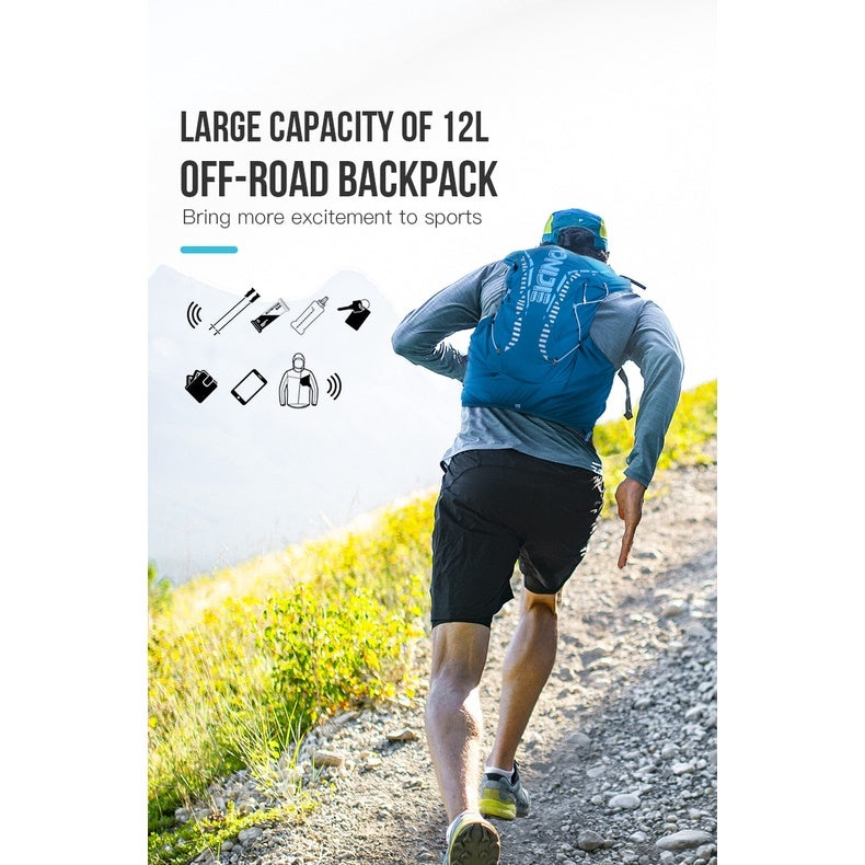 AONIJIE Professional Hiking Hydration Backpack Running Vest 12L - Blue S/M