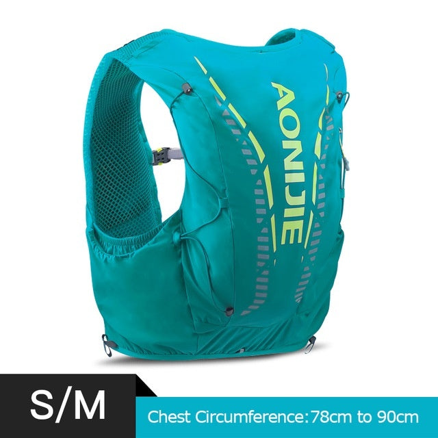 AONIJIE Professional Hiking Hydration Backpack Running Vest 12L - Green S/M