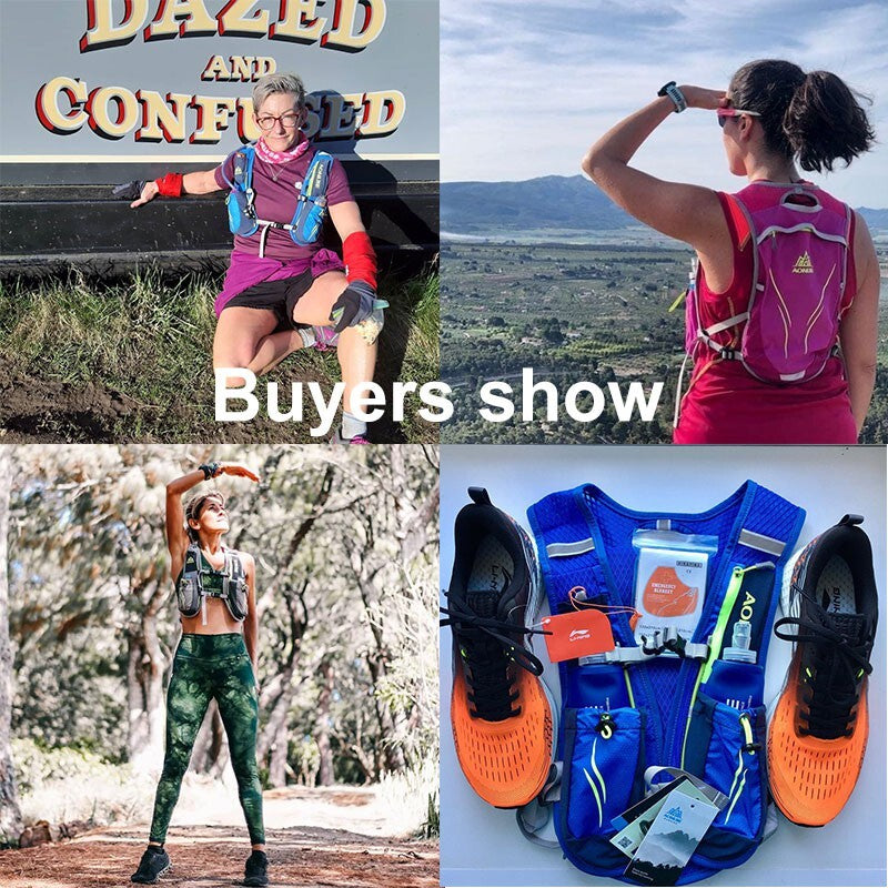 Aonijie 5.5L Lightweight Trail Running Vest Only - BLUE