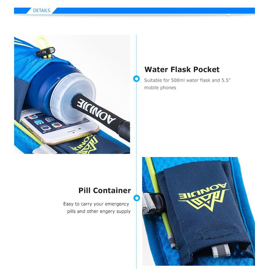 Aonijie 5.5L Lightweight Trail Running Vest Only - BLUE