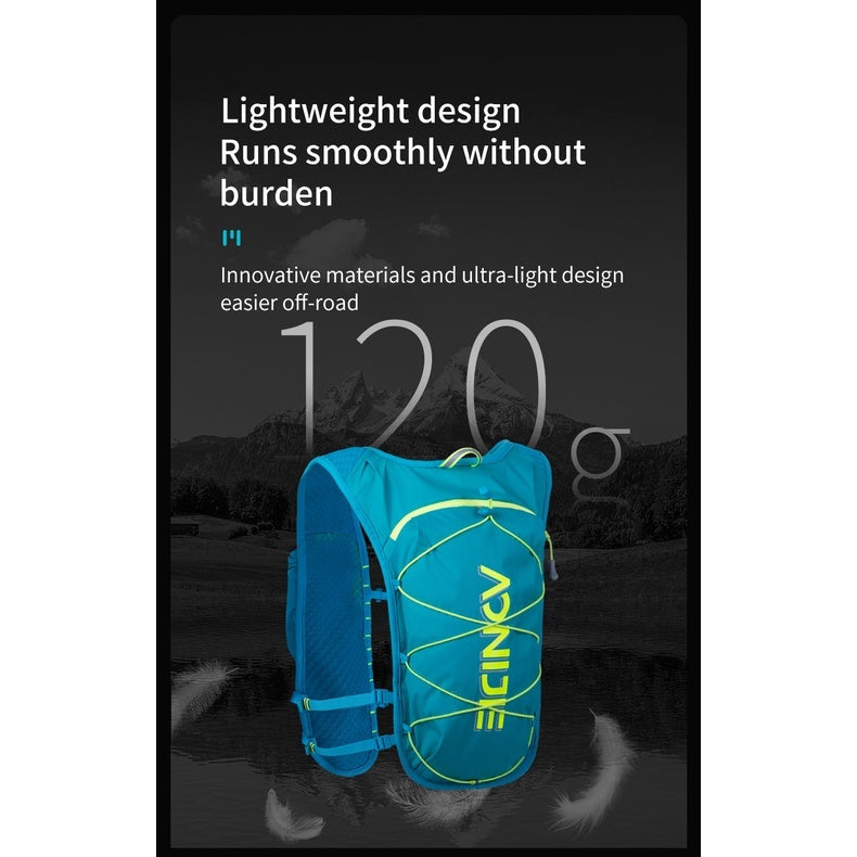 Aonijie 5L Running Vest Backpack - GRAY - C9107 (Vest Only)