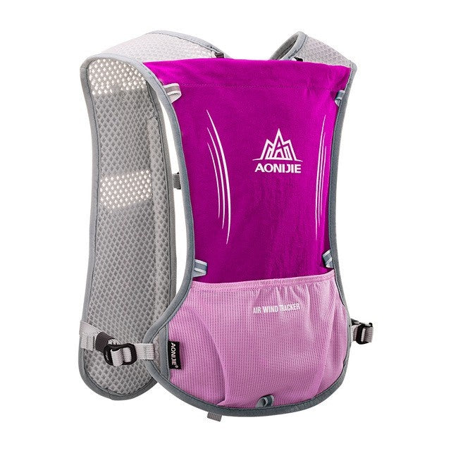 Aonijie 5L ROSE Hydration Backpack - Running vest only - flask, bladder or bottles are sold seperately - great for hiking or ultra's
