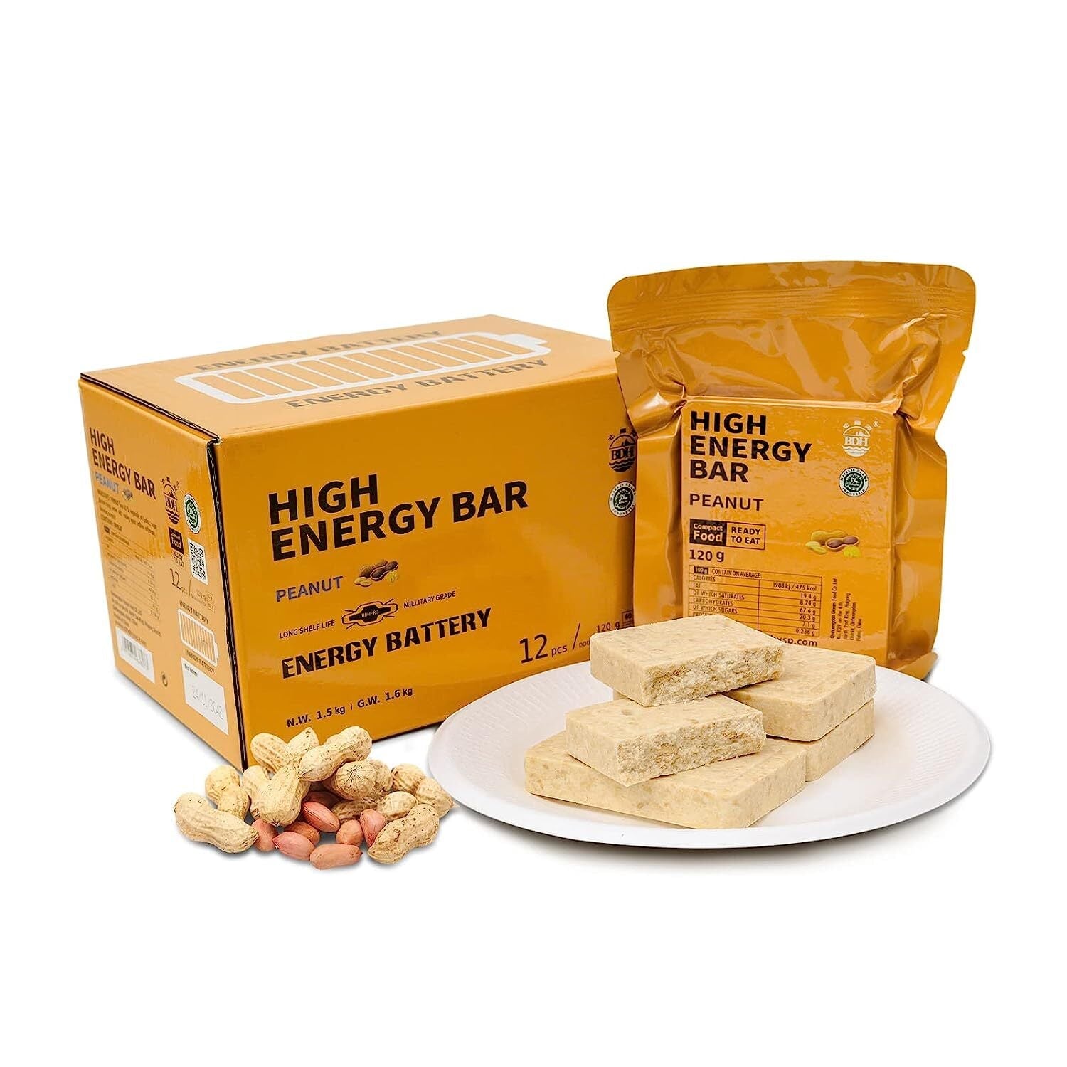 PEANUT High Energy Bar 120g - Exp. Date August 2044