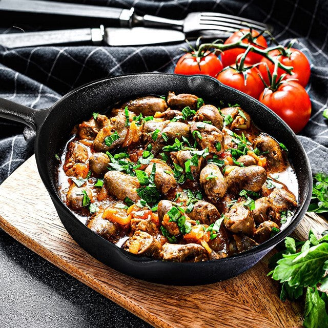 Happiness CAST IRON SET - 3 pans with 2 glass lids - Pre Seasoned