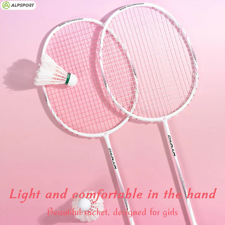 ALPSPORT CY 8U/G5 22-28Lbs Lightweight Carbon Fiber Badminton Racket (Single)