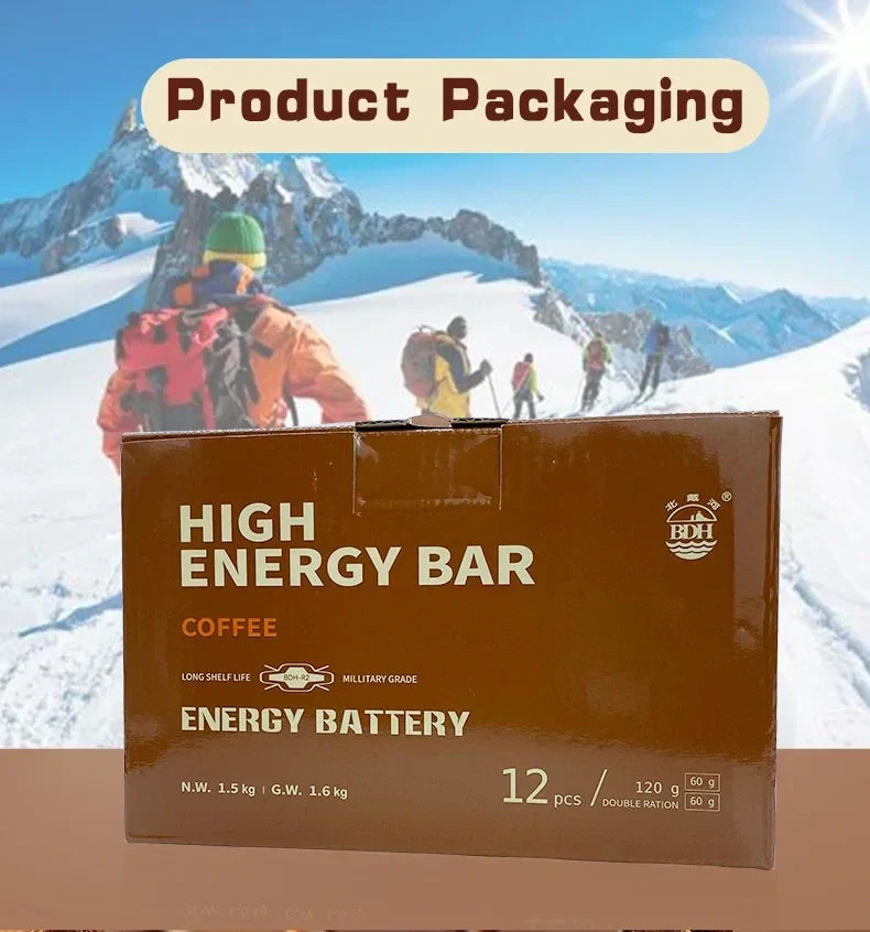 1 CASE - High Energy Bar - (9 Boxes x 12pcs) Exp. 2044 - Gives rapid energy source! - COFFEE