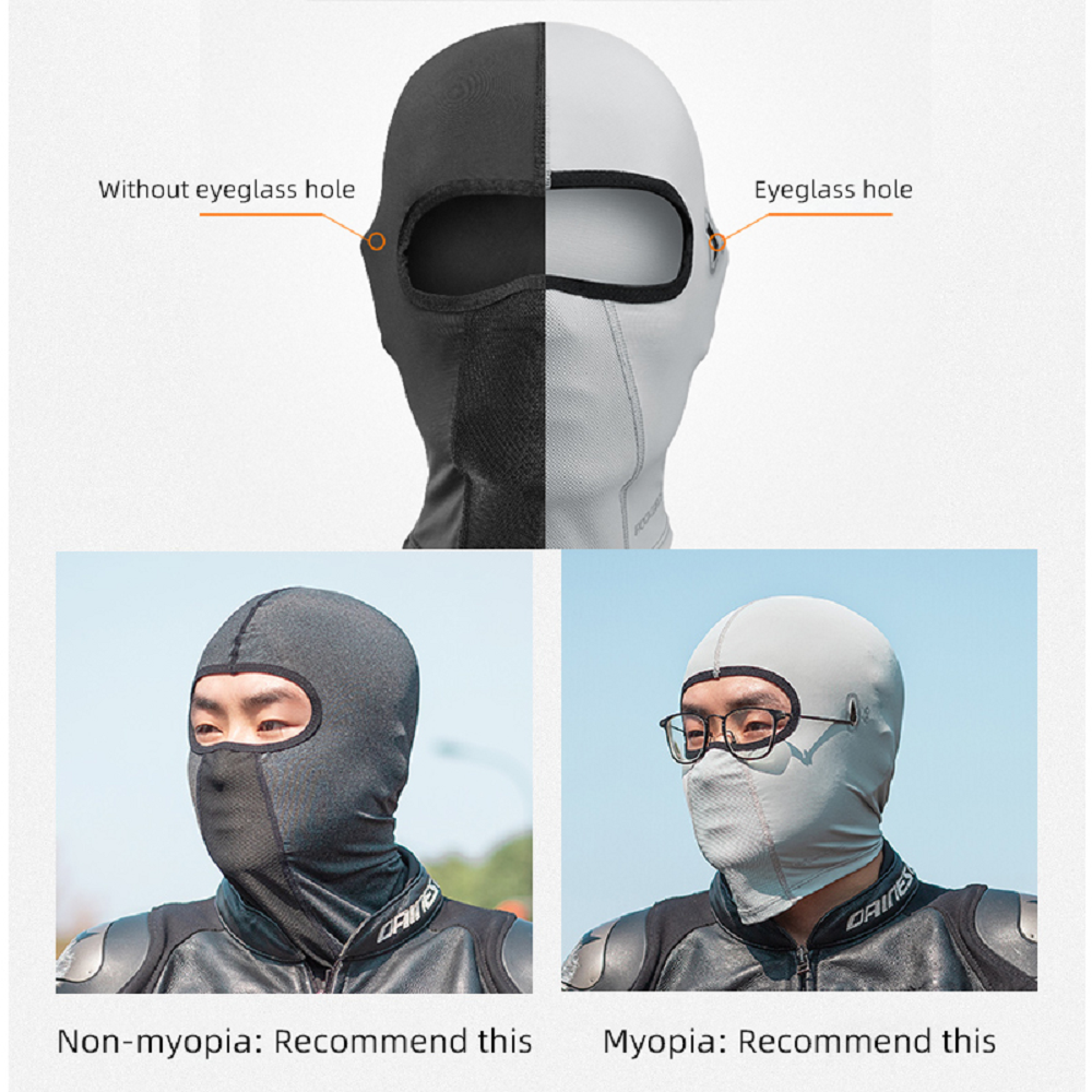Rockbros CYCLING Face Mask Head/Neck Cover (Breathable) - BLACK