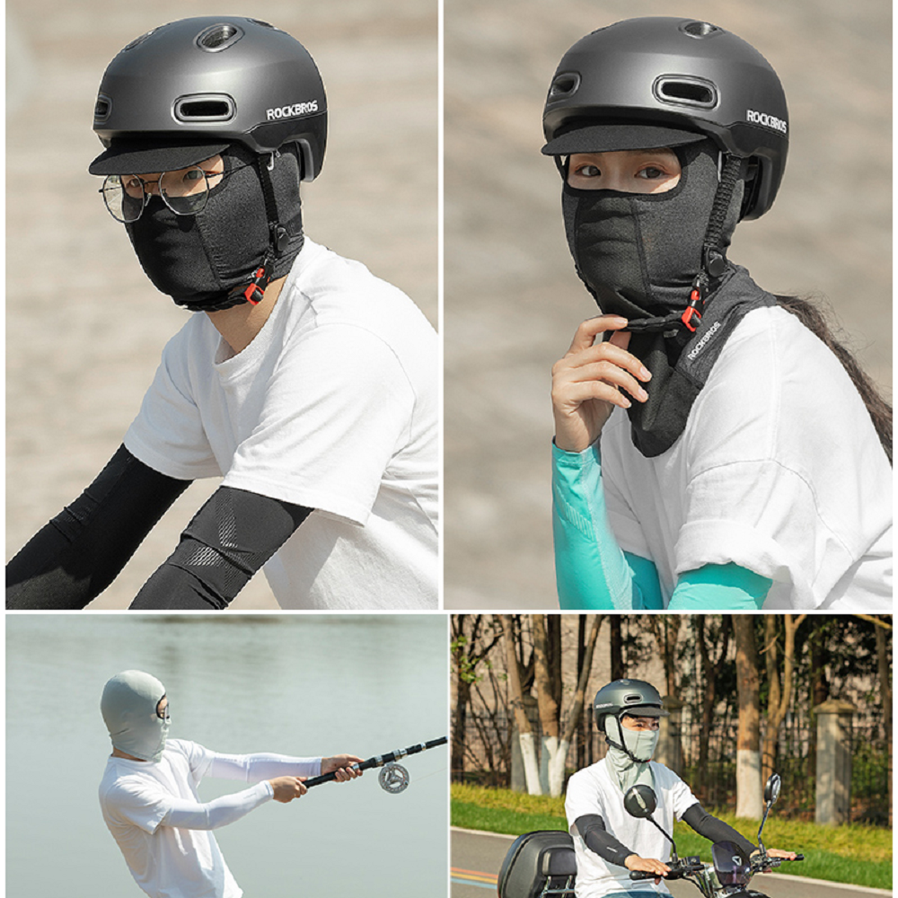 Rockbros CYCLING Face Mask Head/Neck Cover (Breathable) - BLACK