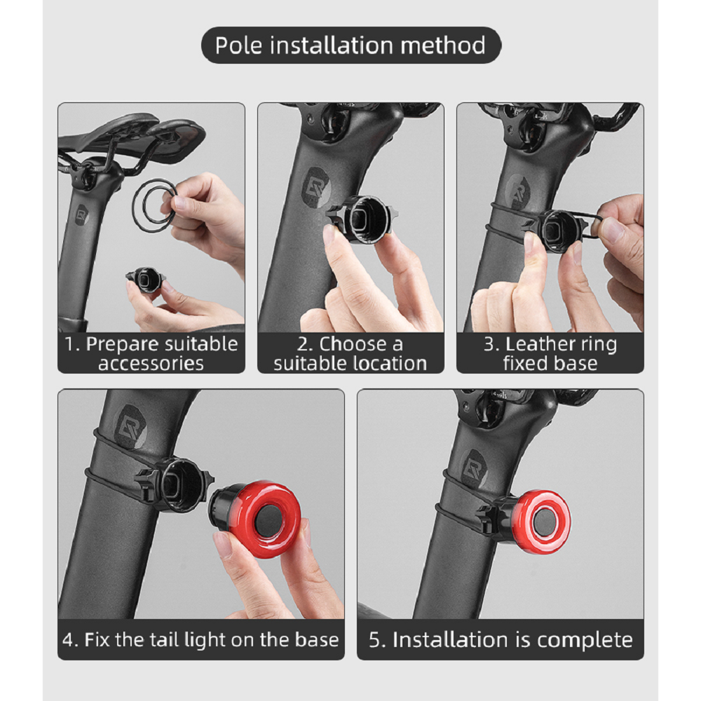 ROCKBROS - Bike Tail Light (BL-S1 ) Rechargeable Waterproof LED Rear Light