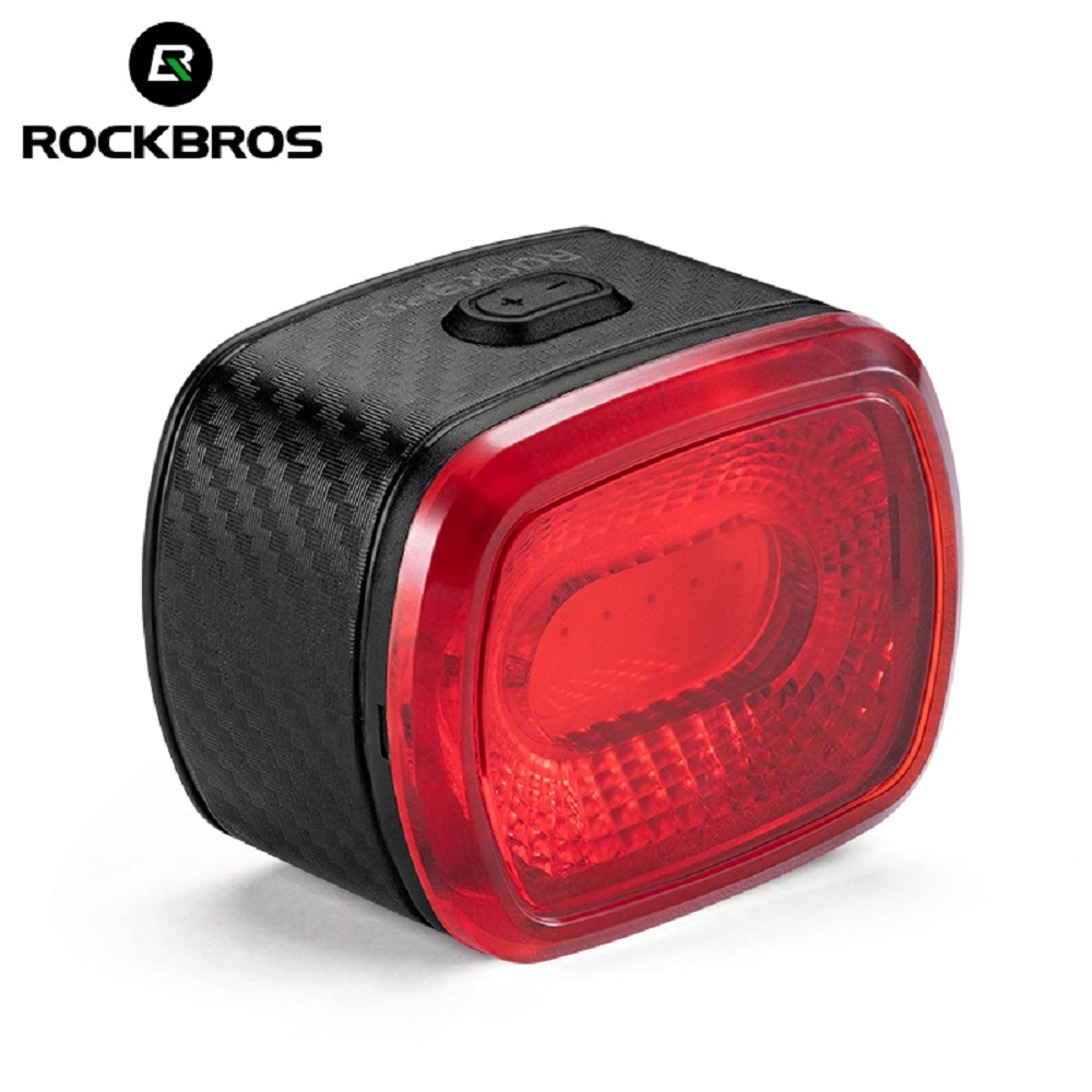 Rockbros - BICYCLE Q2S Smart IPX6 Waterproof TAIL LIGHT LED USB Rechargeable - RED