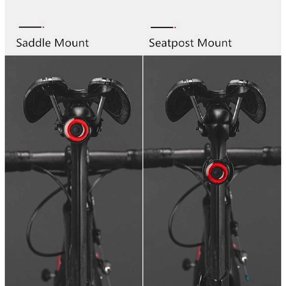 Rockbros BICYCLE TAIL LIGHT  Rechargeable (600 Lumens ) - BLACK