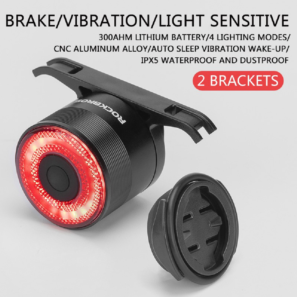 Rockbros BICYCLE TAIL LIGHT  Rechargeable (600 Lumens ) - BLACK