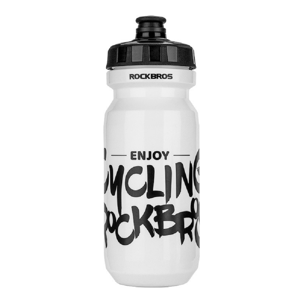 Rockbros - CYCLING SPORTS WATER BOTTLE (600ml)- WHITE