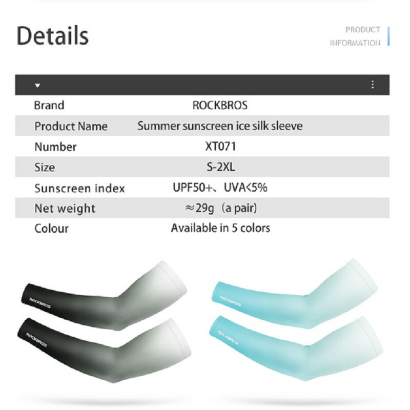 Rockbros - ARM SLEEVES Cover - BLUE COLOR