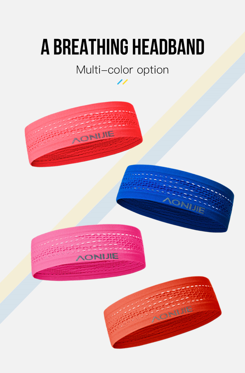 Aonijie E4423 Soft SPORTS HEADBAND for Men and Women - PINK