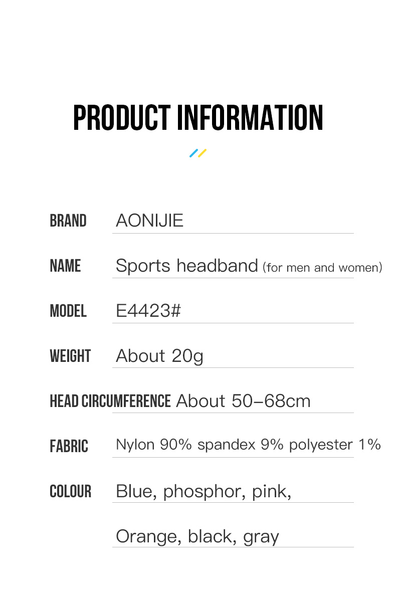 Aonijie E4423 Soft SPORTS HEADBAND for Men and Women - PINK