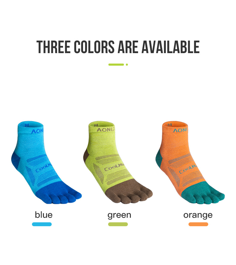 Aonijie Running TOE SOCKS 3 Pairs Model no. E4838 - LARGE