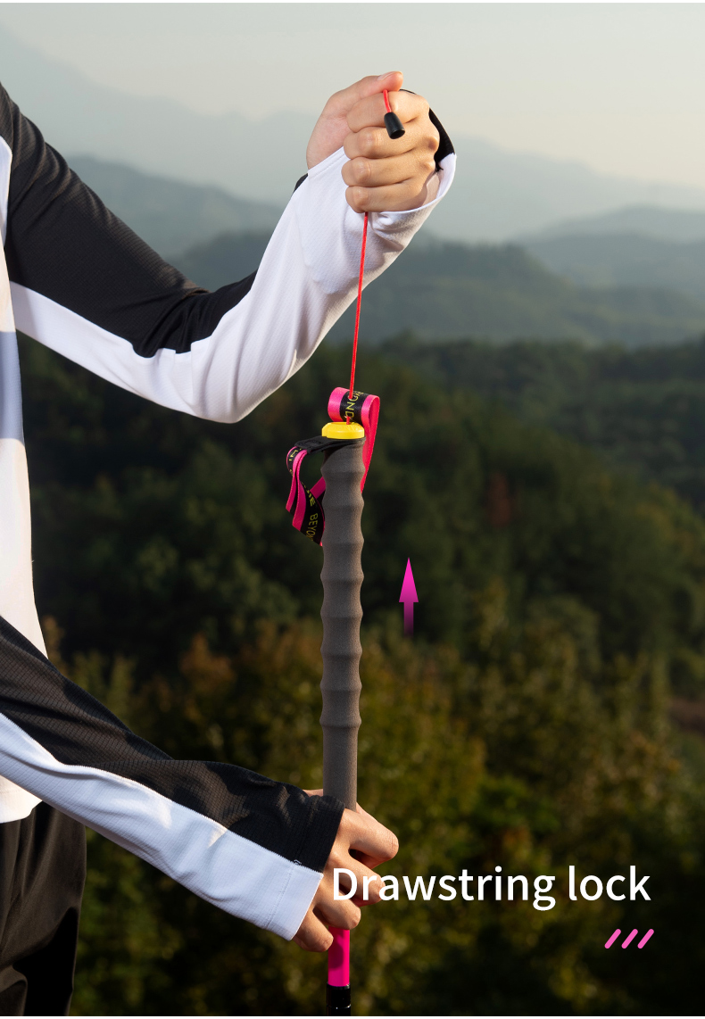 2 pcs Aonijie E4214 Carbon Fiber TREKKING POLE 120cm - PINK