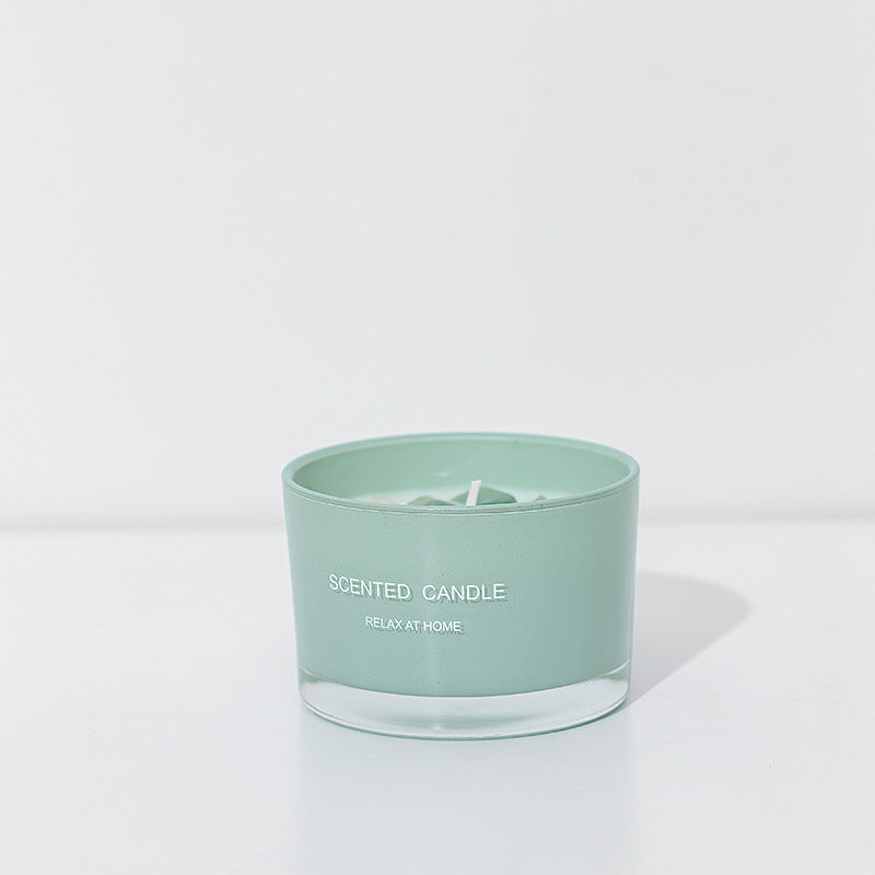 Citta Soy Wax Crystal Stone SCENTED CANDLE | Match Green Fruit Temptation w/ BOX