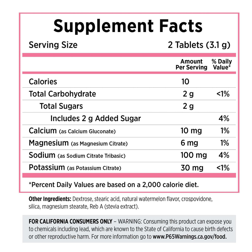 Saltstick Electrolyte Fastchews - Watermelon - Bottle 60ct