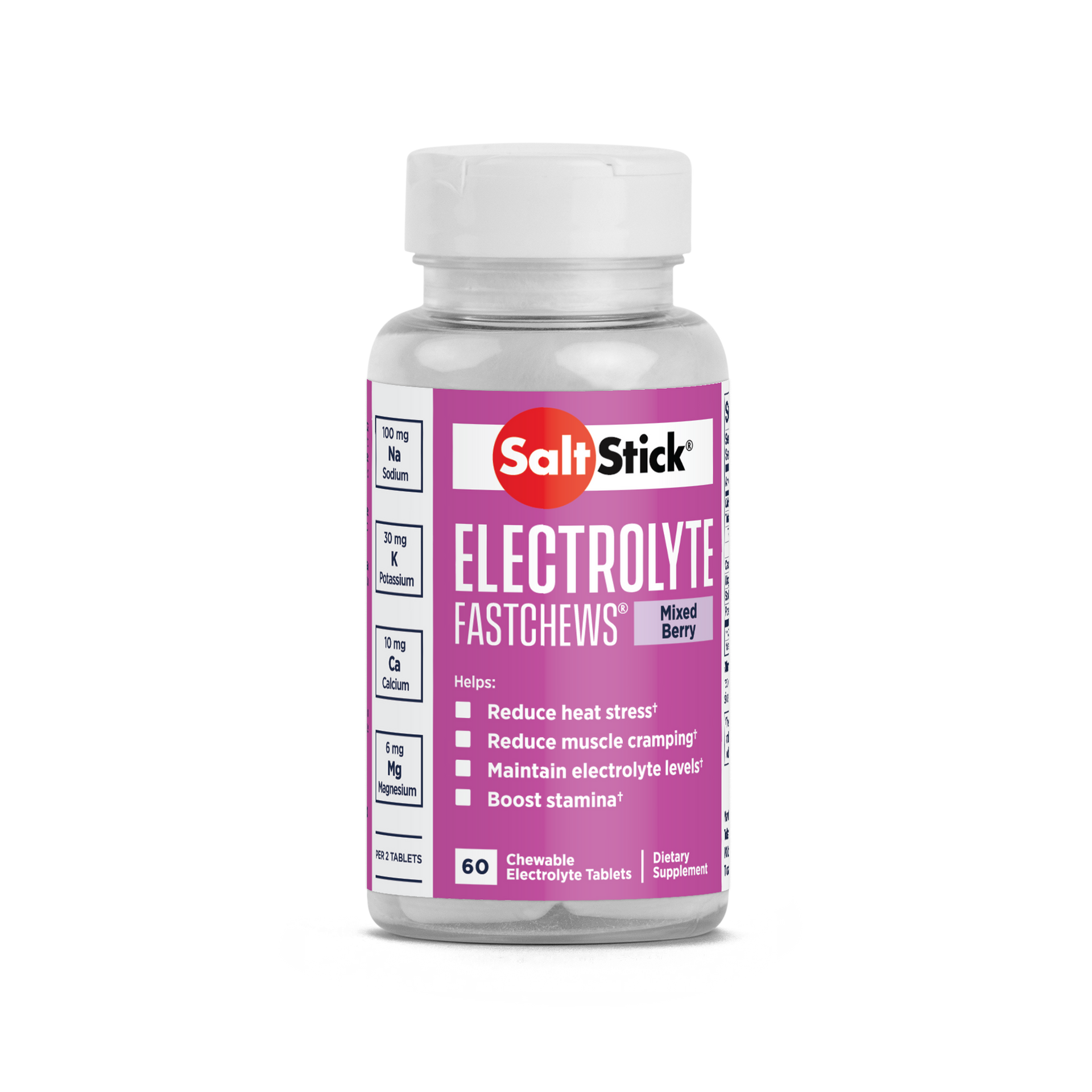 Saltstick Electrolyte Fastchews - Mixed Berry - Bottle 60ct