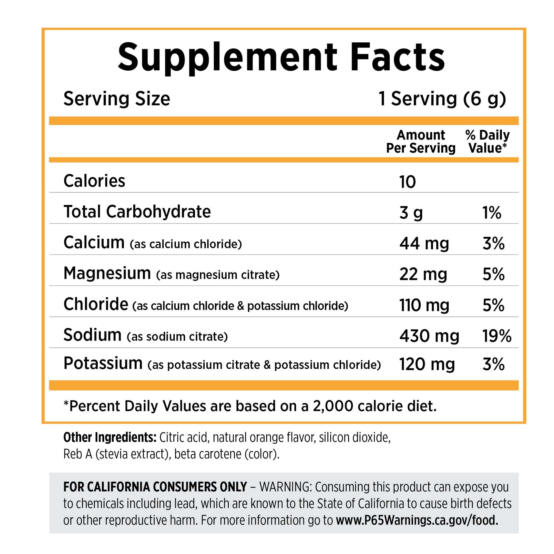 SaltStick DrinkMix - Tart Orange 40-Serving Tub