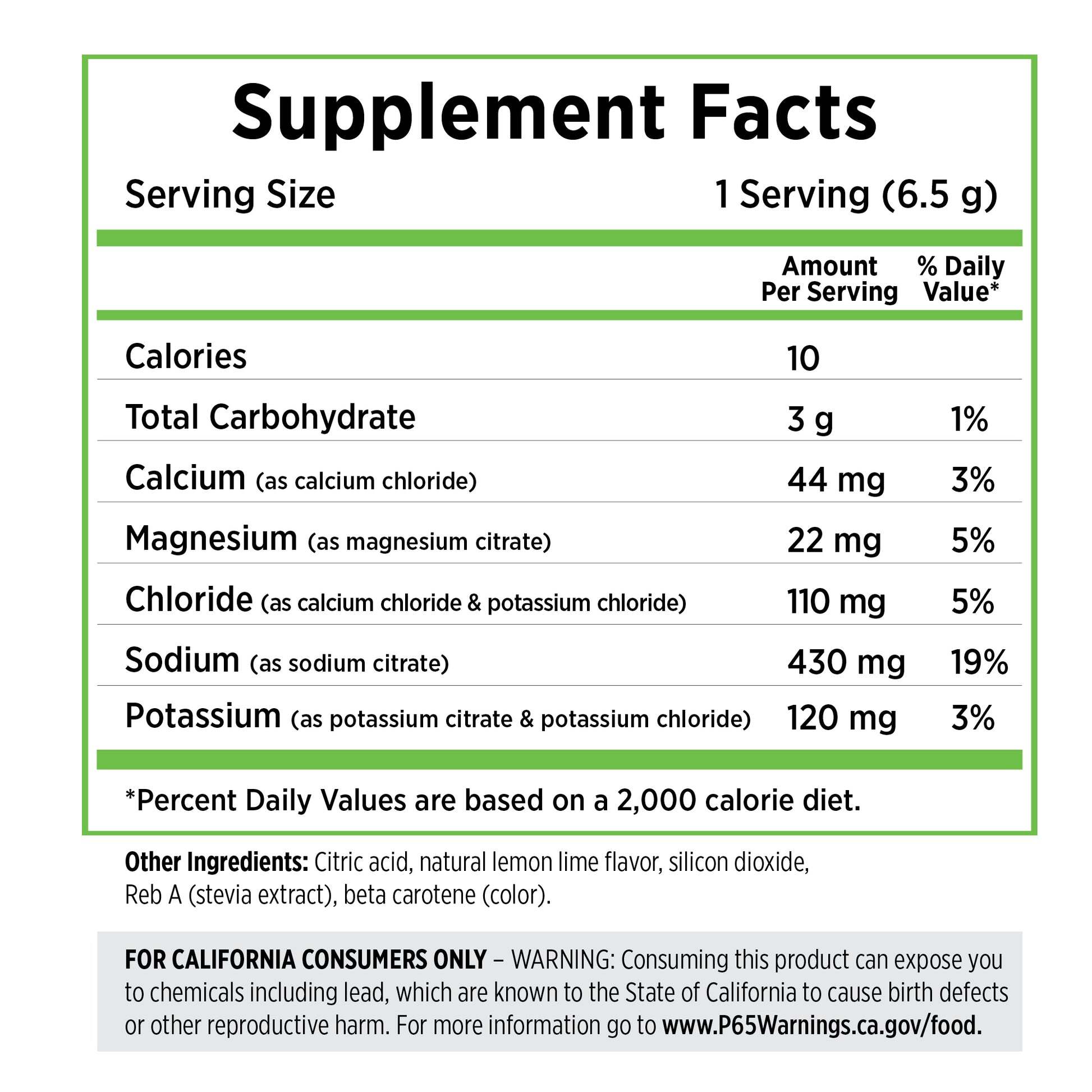 SaltStick DrinkMix - Lemon Lime 40-Serving Tub